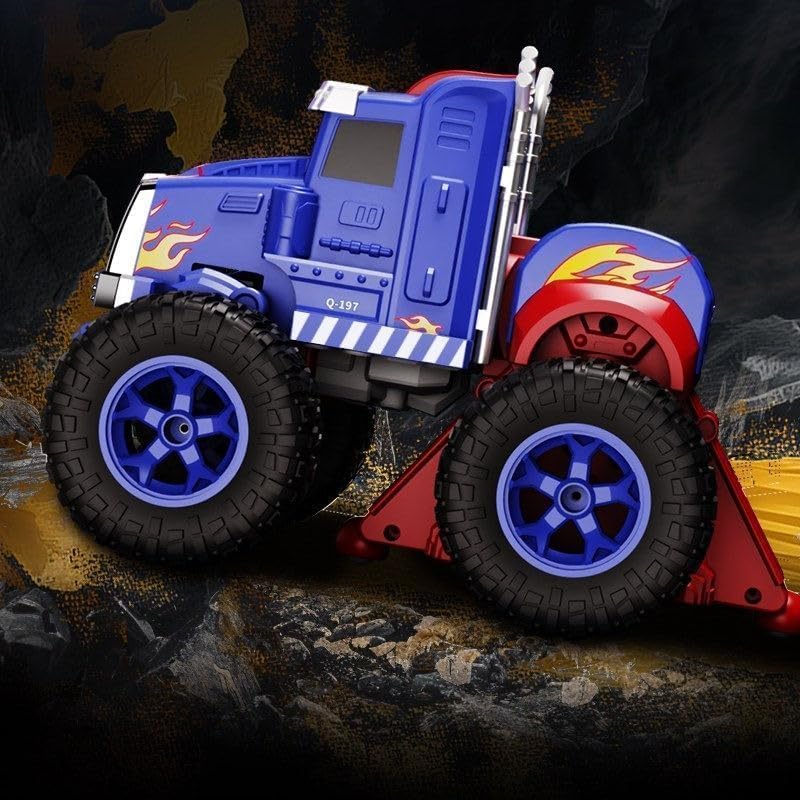 Image of SUPER TOY Remote Control Transform Car 360 Deformation RC Robot Truck One Click Convertible Racing Car for Kids Boys Birthday Gift