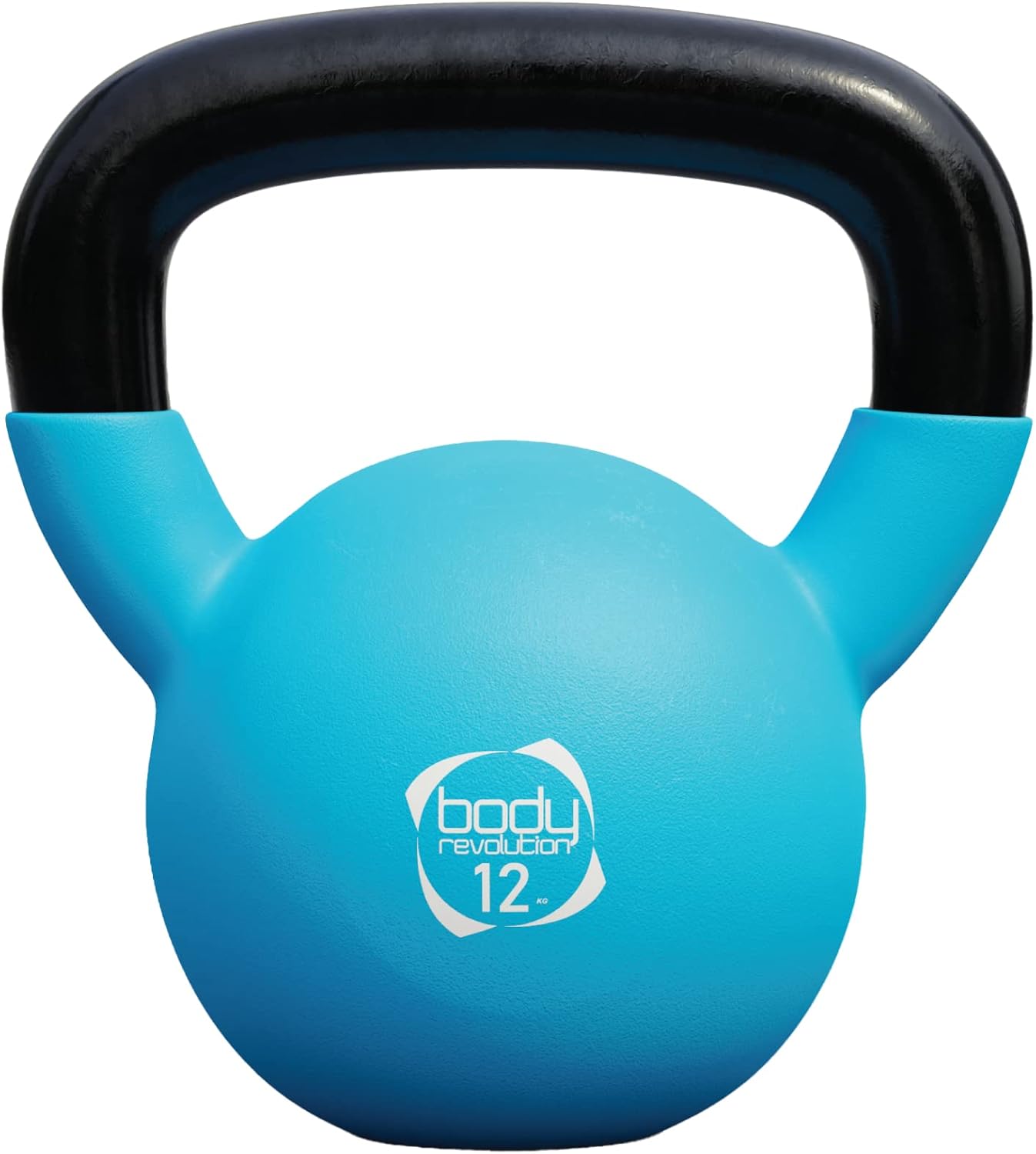 Body Revolution Neoprene Kettlebell Rubber Coated Cast Iron Kettlebells (2kg to