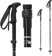 Zipline Blurr EXT MRDW Collection - Adjustable Graphite Composite Ski Poles for Backcountry & All-Mountain - Lightweight, Durable, Ergonomic Grip, Grip Options, Designed by Gold Medalist David Wise