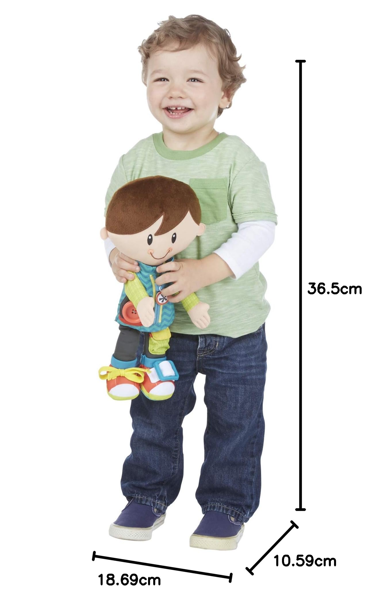 Clásico muñeco afelpado de niño Dressy Kids de Playskool para niños a partir de 2 años (exclusivo para Amazon)