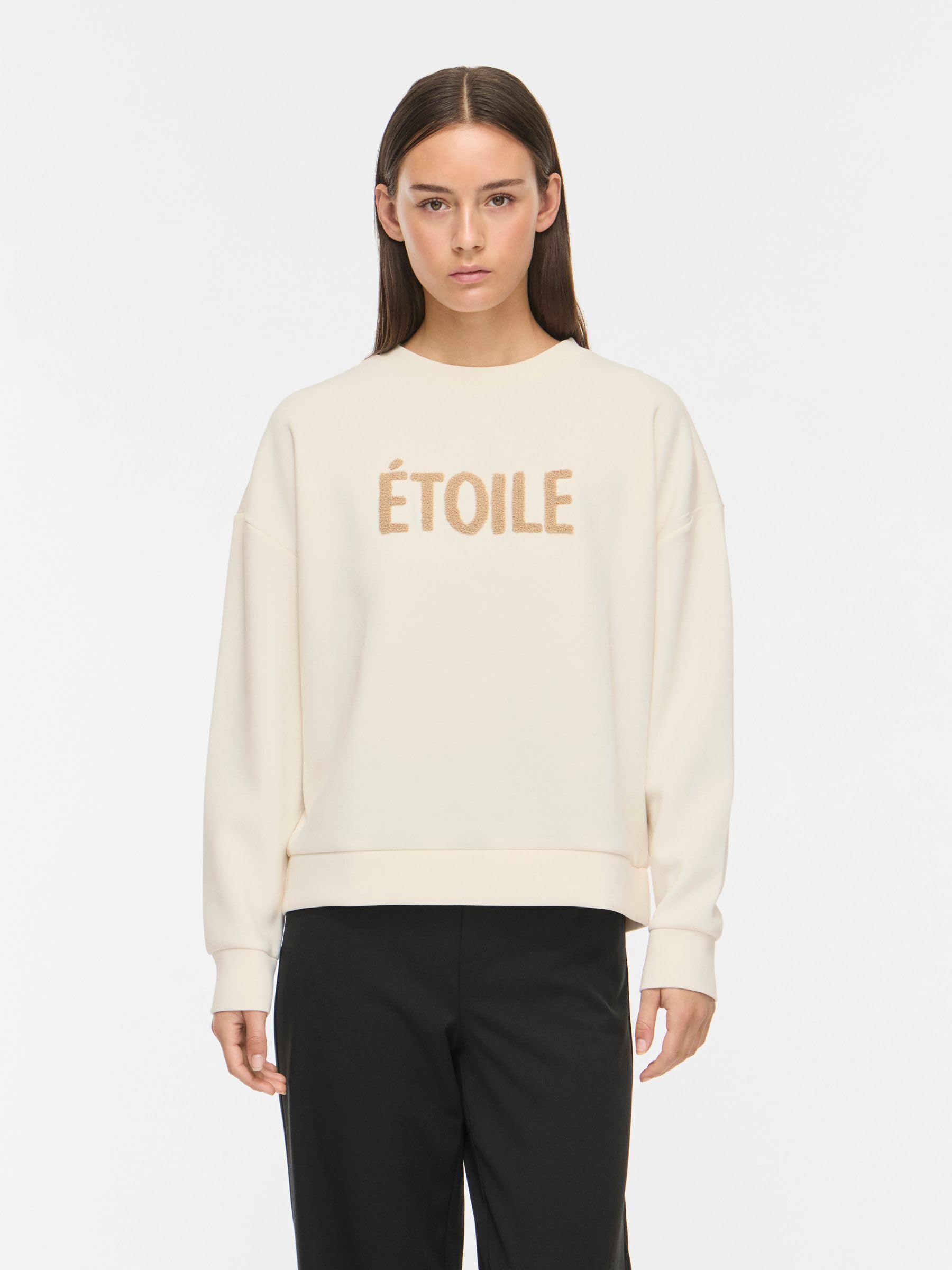 Vila Vireflect O-Neck L/S Frotte Sweat Top Vireflect - Sudadera con Cuello Redondo L/S Mujer (Pack de 1)