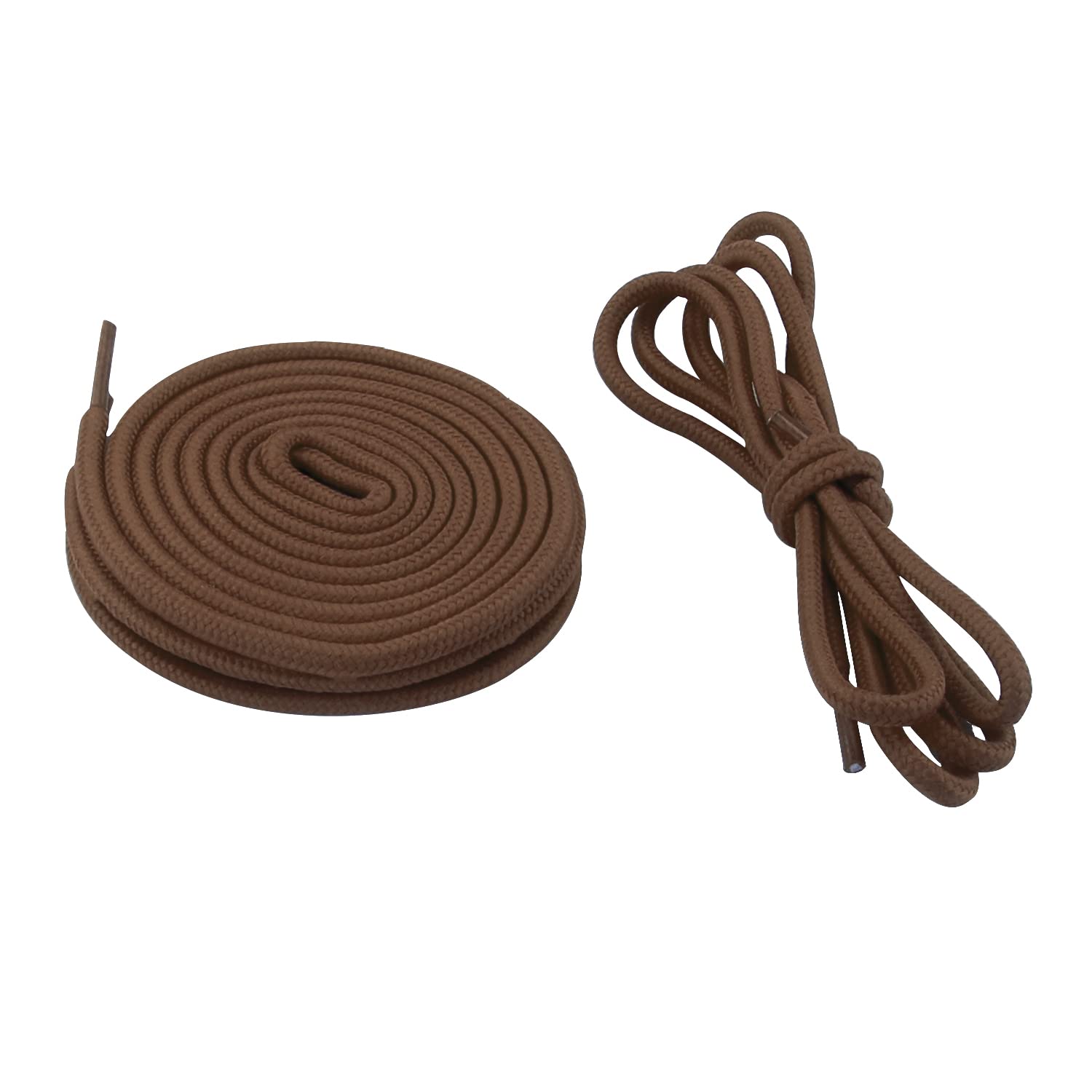 45" 2 Pairs Round Coloured Athletic Shoe Laces for Sneakers and Casual Shoes Fits All Adult and Kids