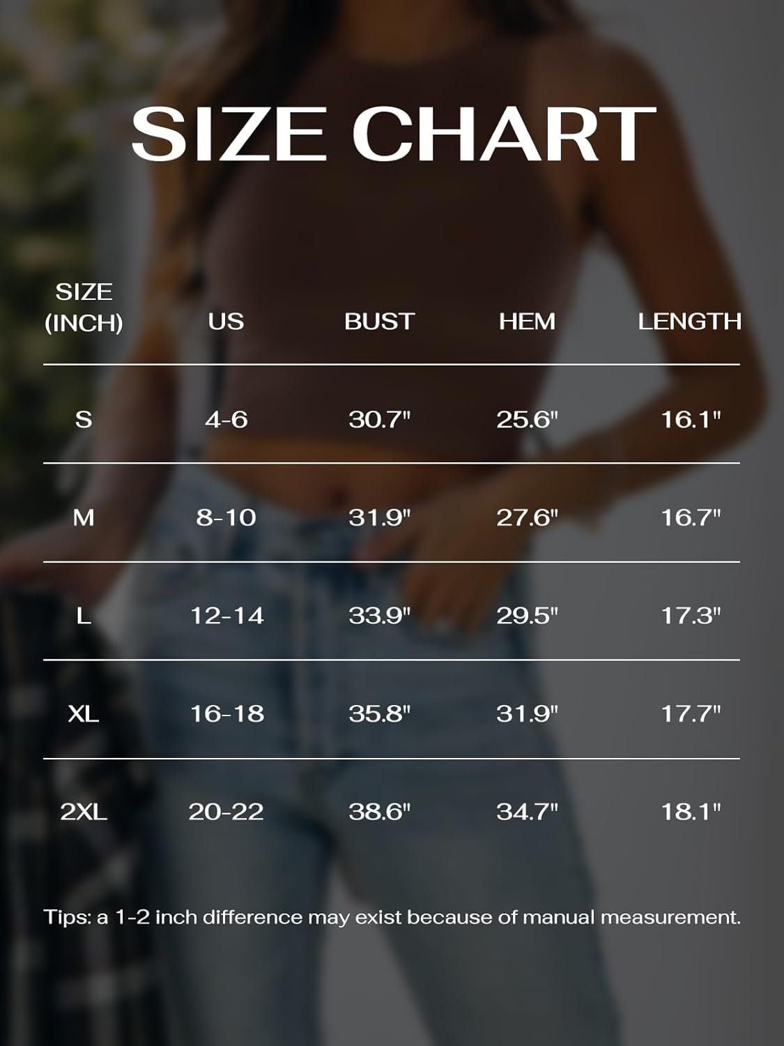 REORIA Women’s Sexy Sleeveless Racer Back Tank Tops Halter Neck Crop Tops - Image 6