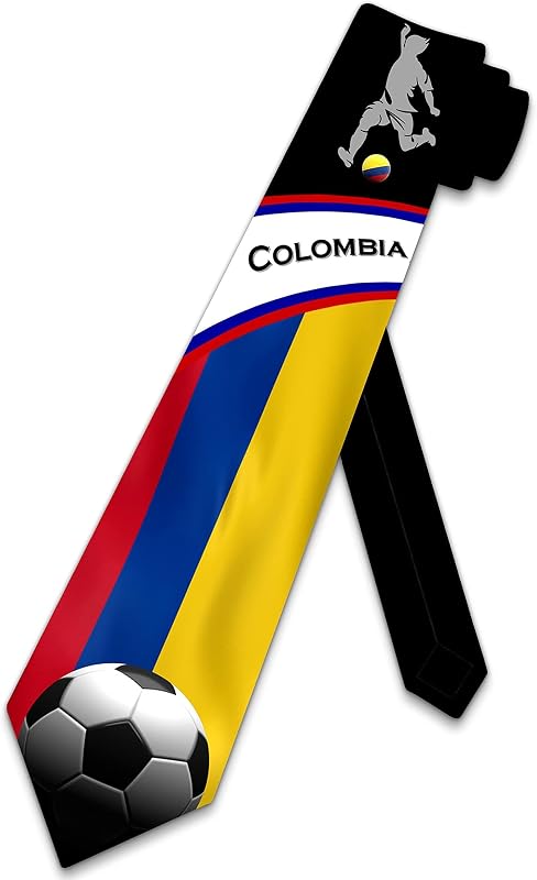 Sports Ties Mens Soccer Tie Colombia Necktie