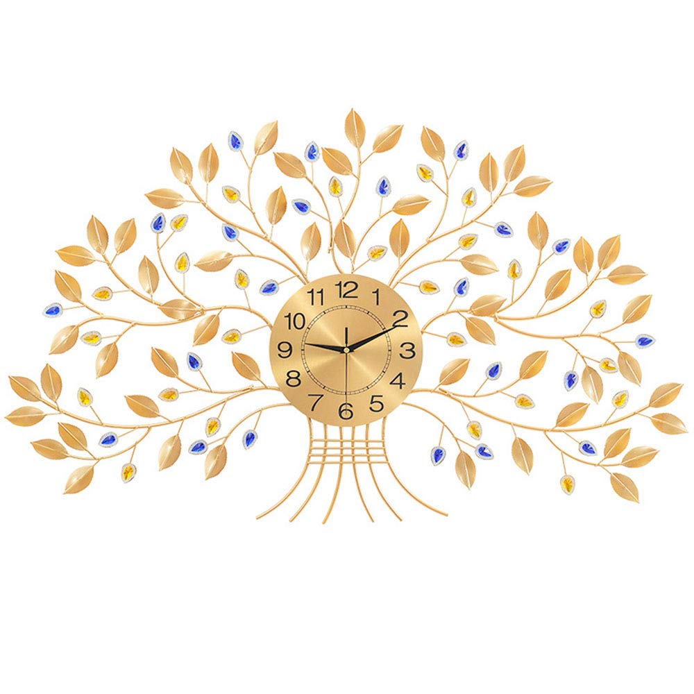Horloge murale style chinois argent décoration de maison chic