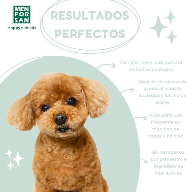 Foto 3 de 5 de MENFORSAN Champú para Perros en Espuma con Aloe Vera - 200 ml