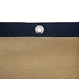Morilu Robustes Zaun- und Balkon-Sichtschutznetz, 2 m Höhe, schwarzer Bandrand, 180 g/m...