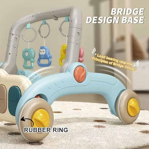 Miniatura 5 de Alfombrilla de juego para gimnasio para bebés, centro de actividades 2 en 1, tapete de juego para bebés y niños pequeños