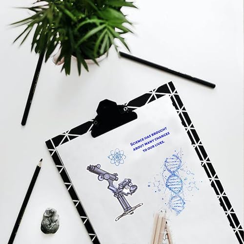 Miniatura 3 de CRASPIRE Sellos de goma transparente de ciencia experimento microscopio de ADN tubo de ensayo vaso de precipitados transparente vintage sellos de