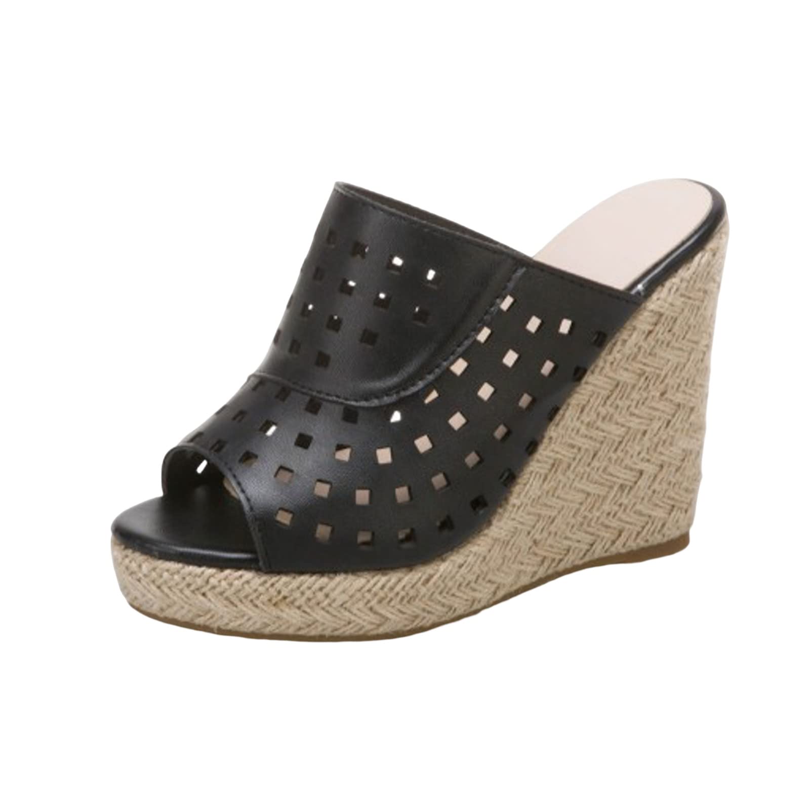 Generico Sandales Femme éTé Confortables LéGèRes AntidéRapantes Semelle Souple Respirantes Chaussures Femme éTé éLéGantes Mules OrthopéDiques Pieds Larges Ville Plage