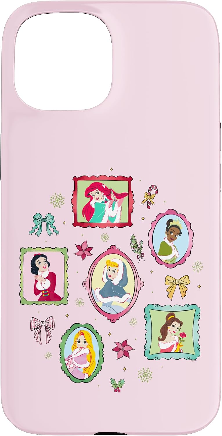 Disney Princess Coquette Holiday Picture Frames Christmas Case for iPhone 11 Pro Max