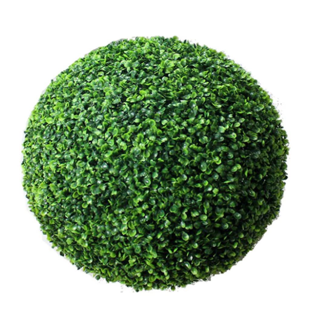 Boules topiaires de 14, 6 Pouces Faux buissons Board Board Boîte Artificielle Plante en Plastique topiaire décoratif pour l'arrière-Cour, Le Balcon, Le Jardin, Le Mariage, Le Ballon de buis
