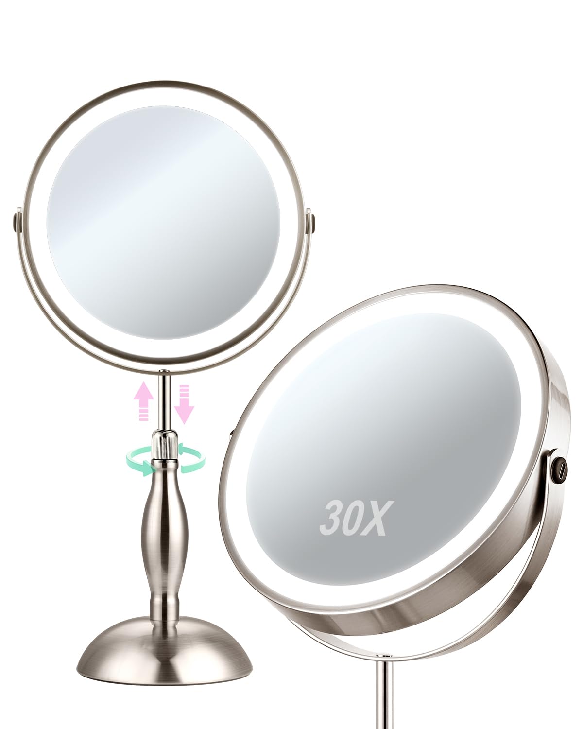 Photo 1 of DASLAVA 8" Height Adjustable Makeup Mirror