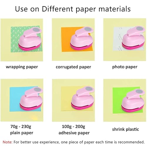 Miniatura 8 de Perforadora de papel hexagonal de 3 pulgadas, perforadora grande para manualidades de papel, perforadores de papel para cartulina, envoltura de