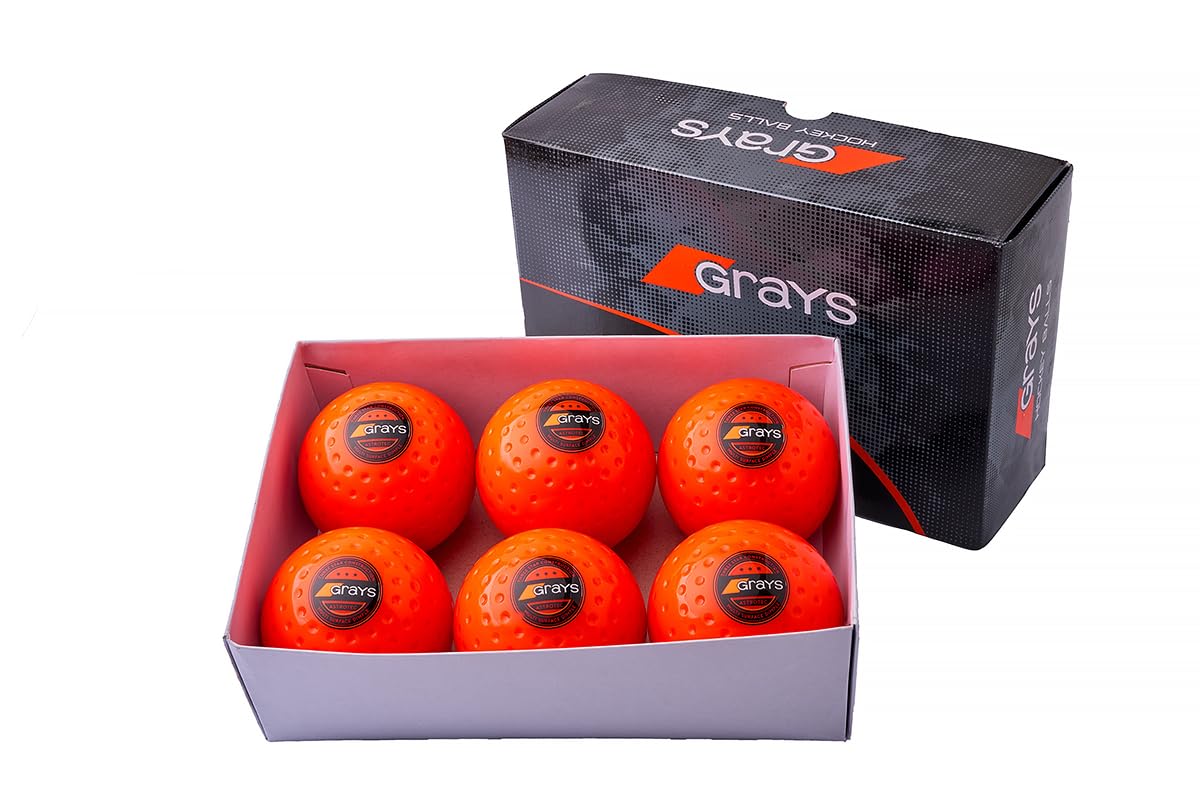 Grayss 6 Bolas Hockey Hierba Astrotec Grays Naranja