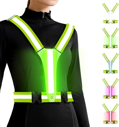 DN DENNOV Gilet LED Réfléchissant pour Running 