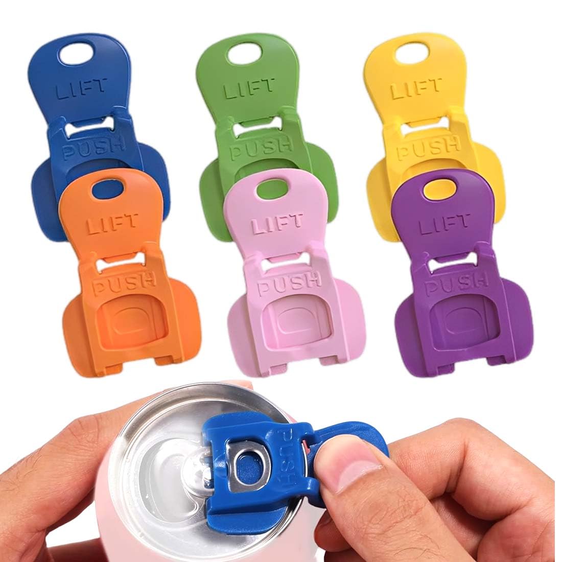 Apriscatole Colorate e Protettore per Bevande, Apribottiglie Manuale per Lattine Antipolvere