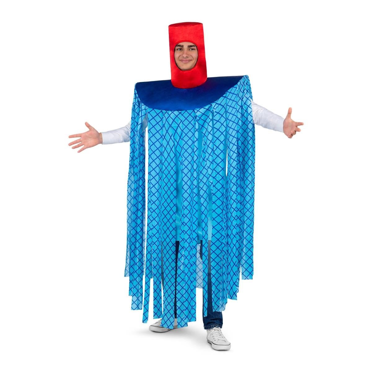 My Other Me - Disfraz unisex adulto de Fregona azul talla única (S a XXL) | Incluye vestido y traje con capucha