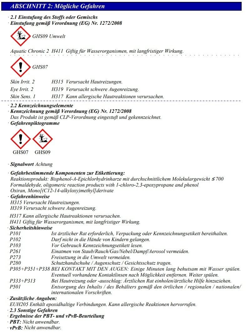 MIPA E 90 2K Epoxi-Spachtel Kaltzinn 1 KG + Härter Härterspachtel 0,5 KG 2K Füllspachtel Reparaturspachtel für Risse und Löcher in Boden und Wand
