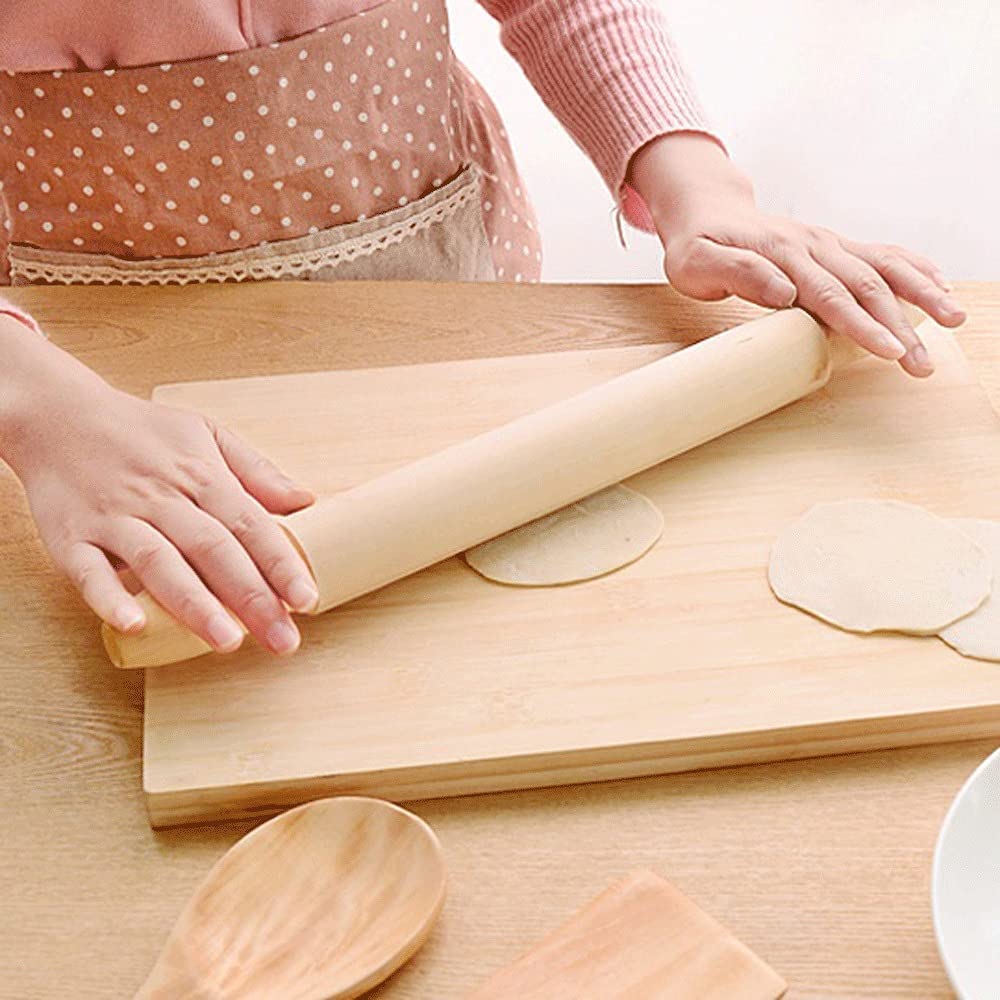 Rodillo de pastelería, rodillo de madera, Rodillos de amasar 3 uds, rodillo de amasar de madera maciza, prensa de fideos, envoltura de bola de masa, poste for el hogar, herramienta for hornear galleta