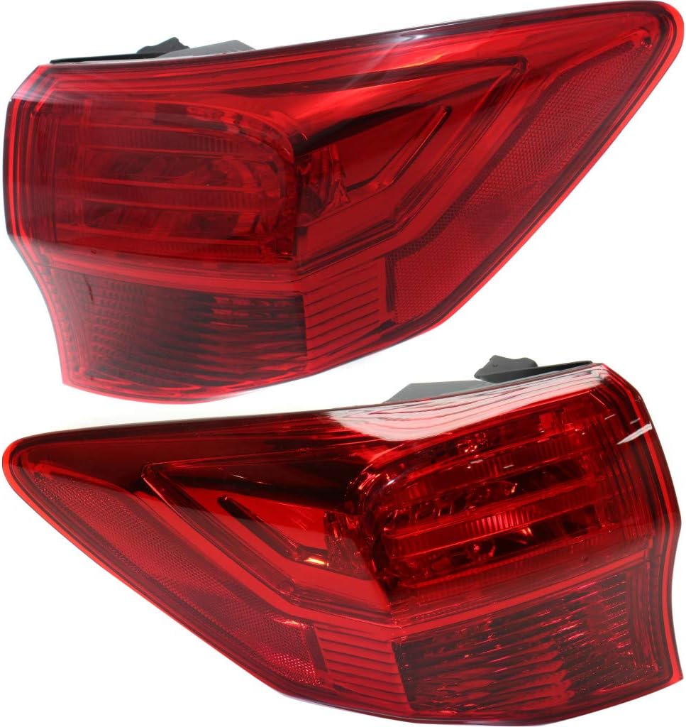 CarLights360 For 2013-2015 Acura RDX Rear Tail Light Driver Side | Repplacement For AC2804102 | 33550-TX4-A01
