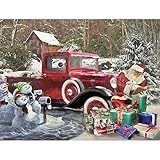 White Mountain Puzzles Santa & Truck - 1000 Piece Jigsaw Puzzle