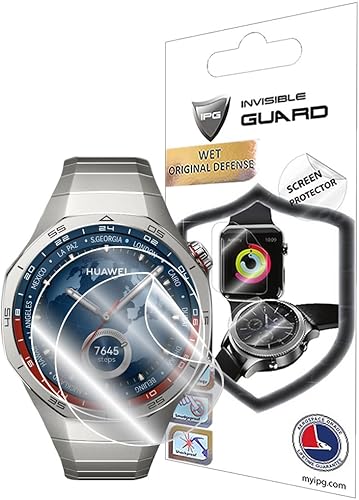 Miniatura 10 de IPG Protector de pantalla de hidrogel para HUAWEI Watch GT 4 de 1.811 in (2 unidades) Invisible HD Clear Film Anti Scratch Guardia
