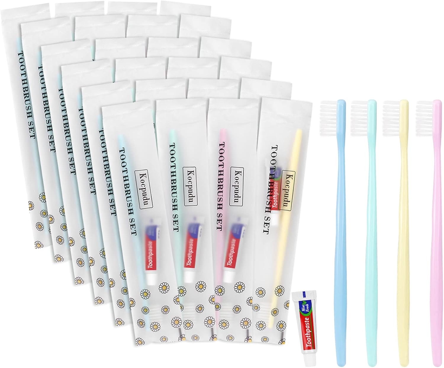 disposable toothbrush, delicate toothbrush bulk, toothbrush in bulk, 4 colors, individually