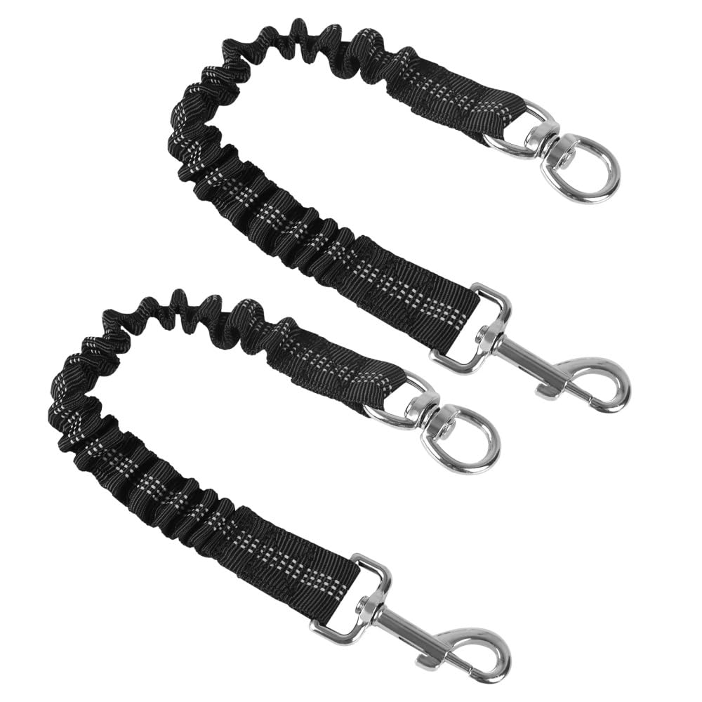 Clips Sécurité Double Attache Pour Chien - Lot De 2, Longueur 17,5 Cm, Rotation 360°, Pour Harnais Ou Collier