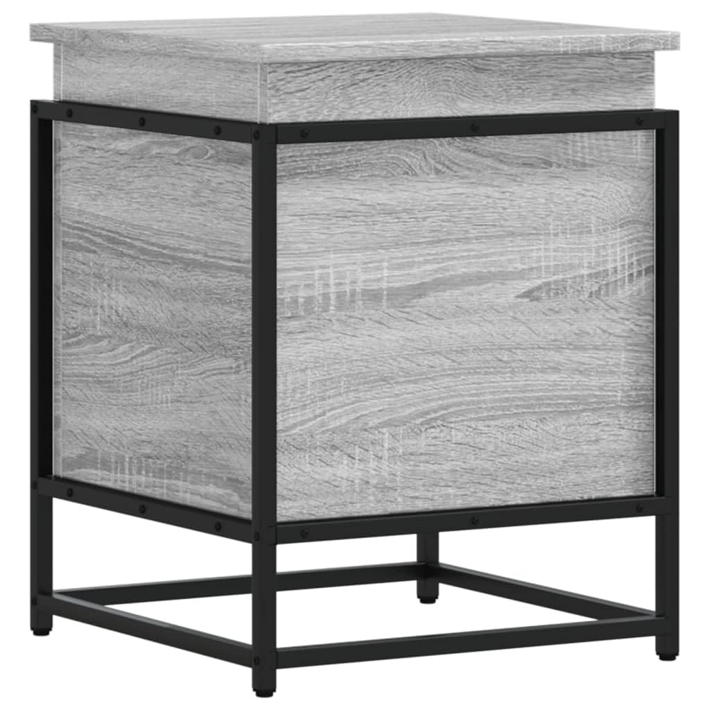 Vidaxl Storage Box With Lid Toy Box Blanket Box Grey Sonoma Engineered Wood