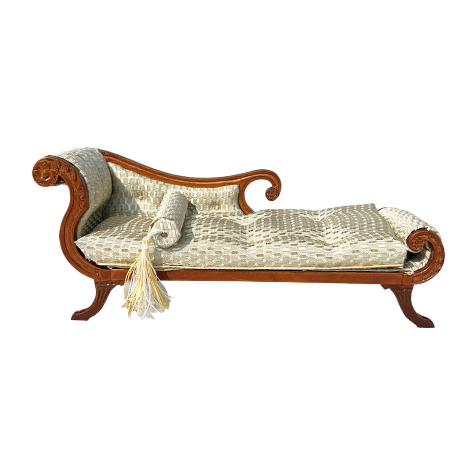 Mobili per casa delle bambole in Per scala 1/12, divano in legno, modello decorativo, invita alla creatività, accessori fai da te che migliorano gli