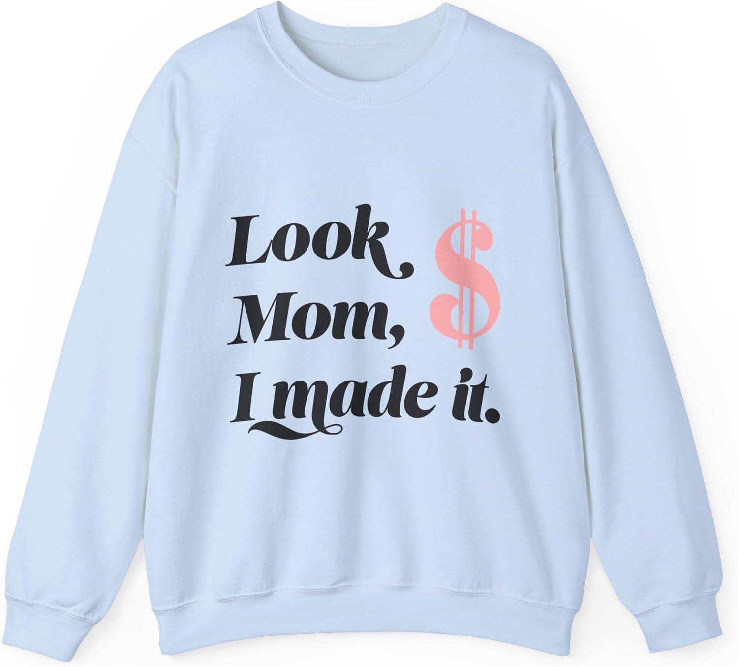 Cozy Winter Unisex Sweatshirt, Warm Pullover Jumper, Soft Crewneck Sweater, Comfy Gender-Neutral Top, Casual Lounge Wear Light Blue