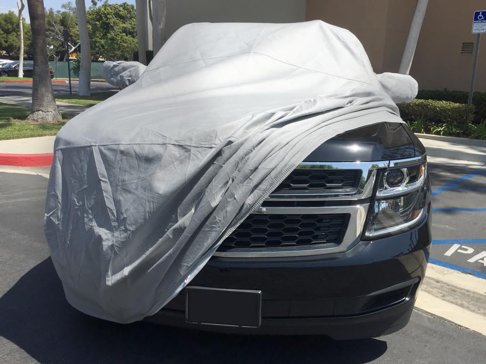 CarsCover Custom Fits 2007-2022 Chevy Tahoe SUV Car Cover Heavy Duty All Weatherproof Ultrashield — view 4