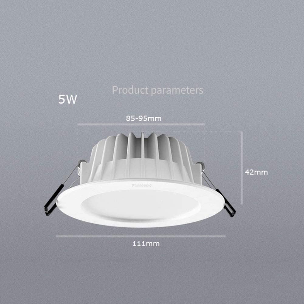 Spotlights,Led-Based Downlight 3W Led Recessed Ceiling Light High Brightness Implantable Small Downlight Power External Work Required/3000K/5W