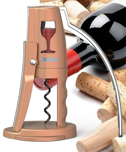 Miniatura 6 de Abrebotellas de vino con palanca vertical de alta calidad (BRONCE)