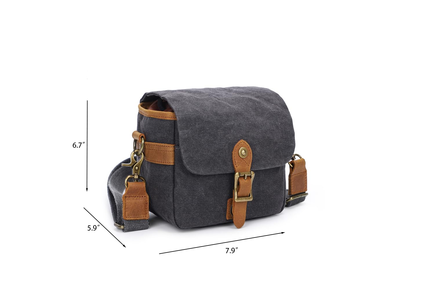 Borsa a tracolla vintage per fotocamera DSLR/SLR, custodia protettiva per fotocamera e obiettivo, borsa a tracolla per fotografia