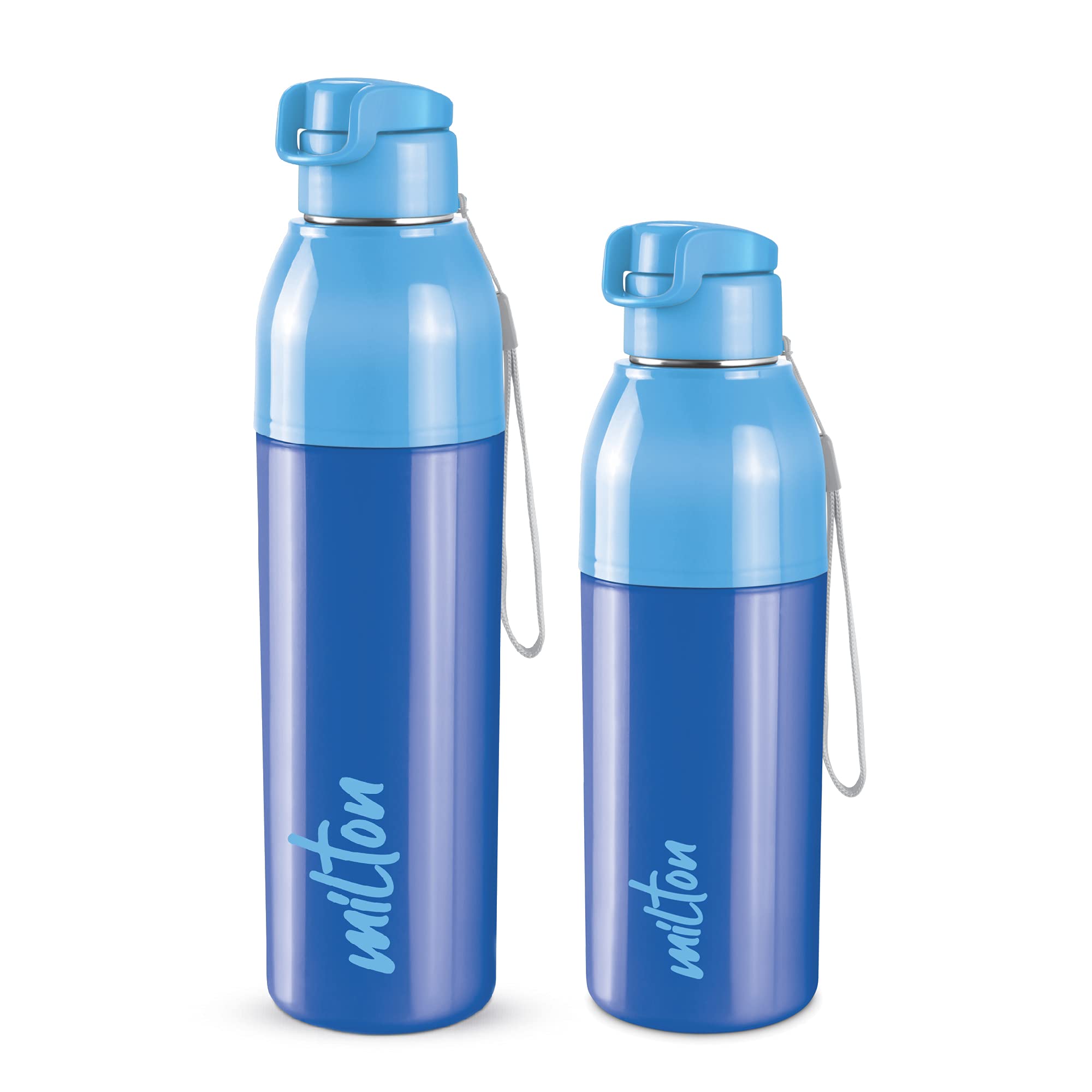 Milton Steel Convey 600/900 Insulated Inner Stainless Steel Water Bottle,Set of 2, 520 ml, 630 ml, Blue (B09DLBD8BS) Amazon Price History, Amazon Price Tracker