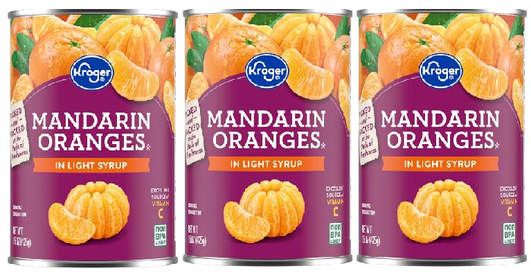 Mandarin Oranges in Light Syrup (3 Cans, 15 oz. Each)
