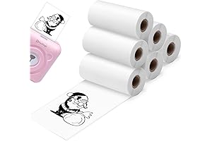 PeriPage Mini Printer Sticker Paper - 6 Roll 30 * 57mm Self-Adhesive...