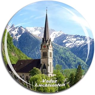 Liechtenstein Fridge Magnet 3D Crystal Glass Tourist City Travel Souvenir Collection Gift Strong Refrigerator Sticker