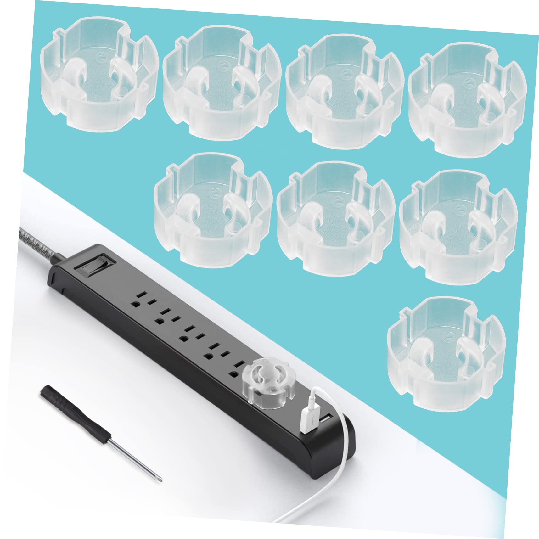 ibasenice 100 Piezas Cubiertas De Seguridad De Salida Seguridad Del Bebe Tapas De Tomas De Corriente Tapas De Enchufes De Seguridad Abdominales Niño Anti Choque Enchufe Electrico