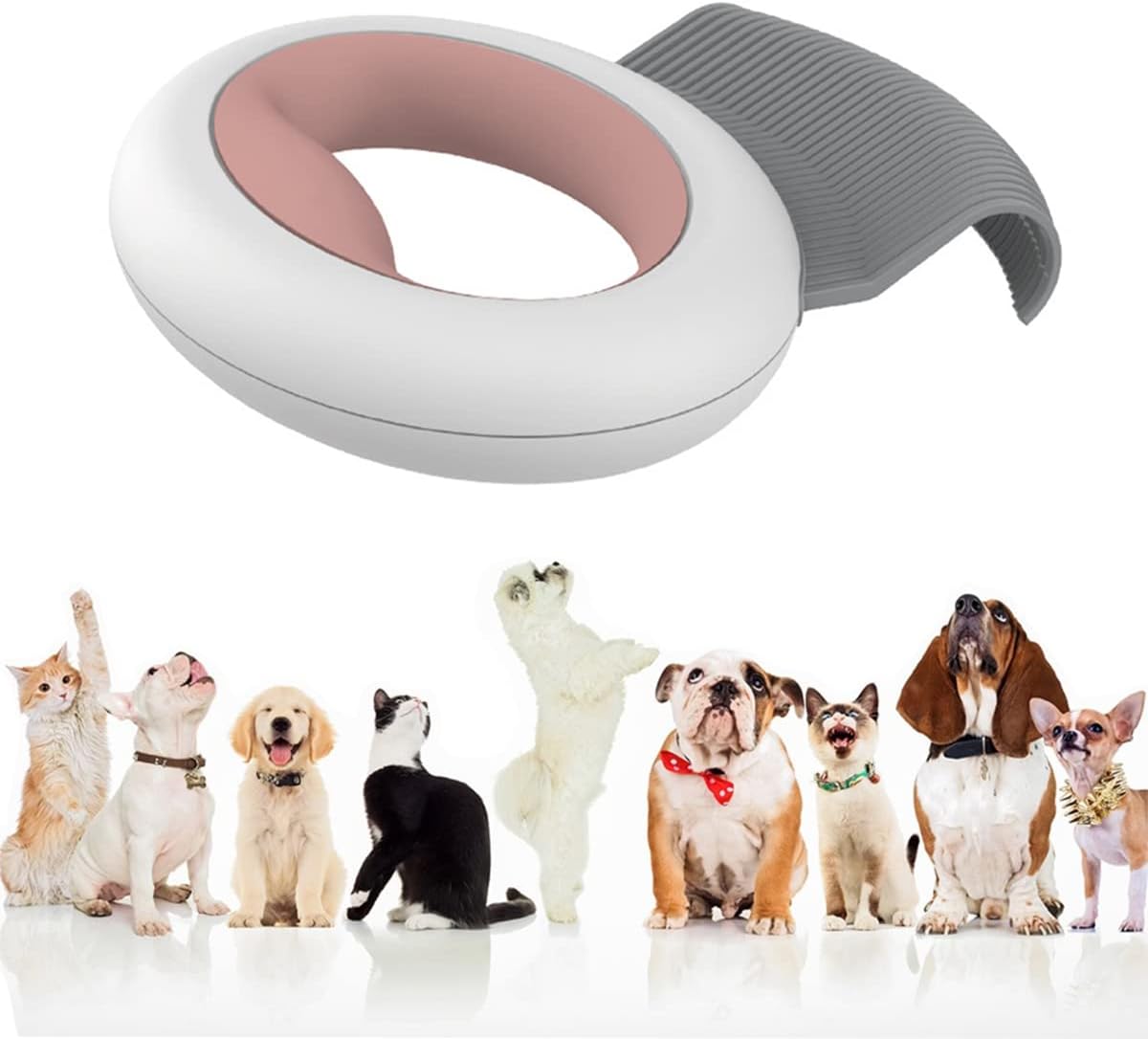 ペット用くし クリーナー ブラッシング 脱毛ブラシ 犬用くし 猫 毛取り スリッカーブラシ マッサージくし 22モデル ピンク 犬ブラッシング 毛玉解け
