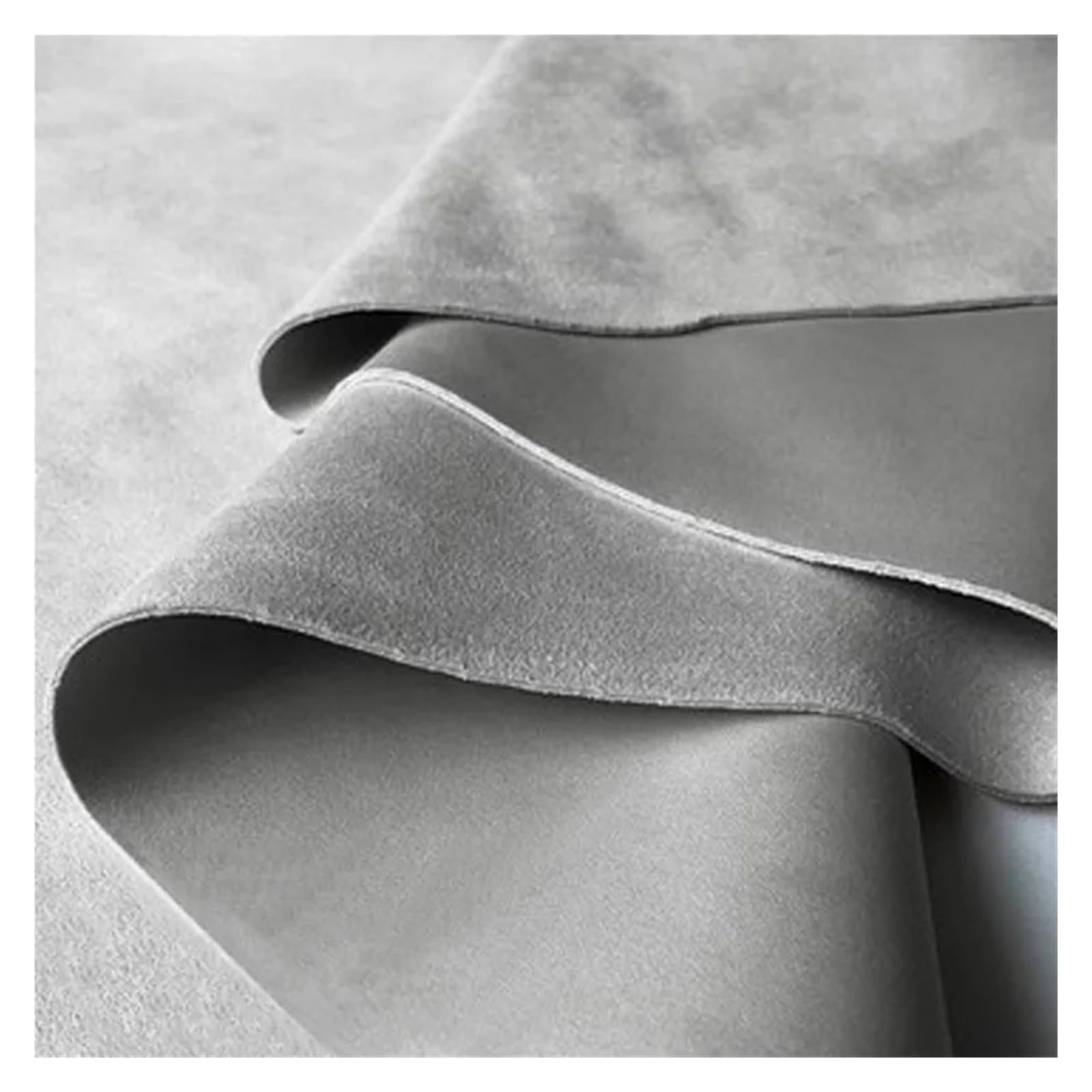 FIgpmwld Faux Suede Fabric, Multicolor Suede Fabric 50x160cm For Sewing DIY Crafts(Silver Grey 79)