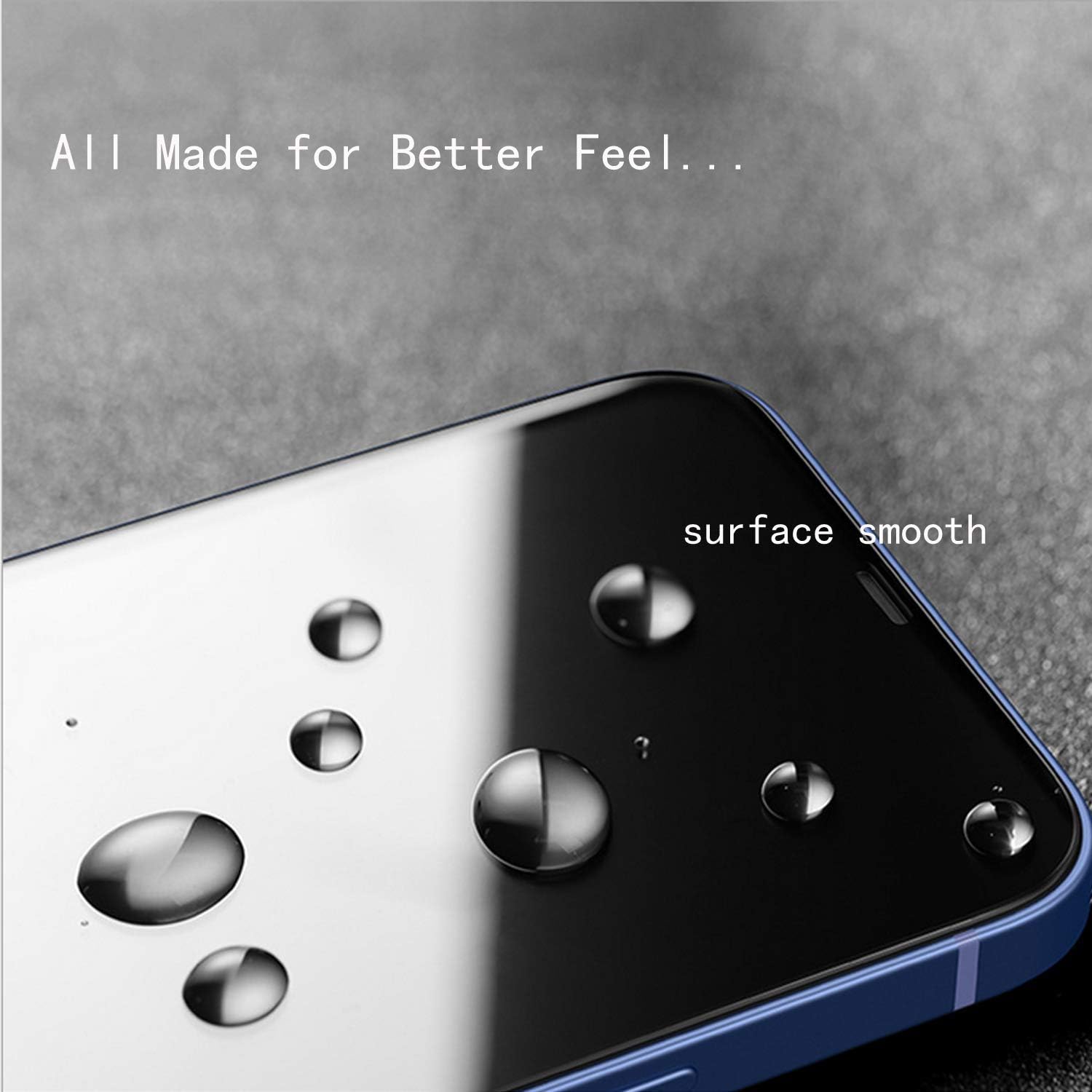 HXL 2 Pack Privacy Screen Protector Compatible for iPhone 12 Pro [6.1 inch] + 2 Pack Camera Lens Protector,Tempered Glass Film Full Coverage Case Friendly-Black