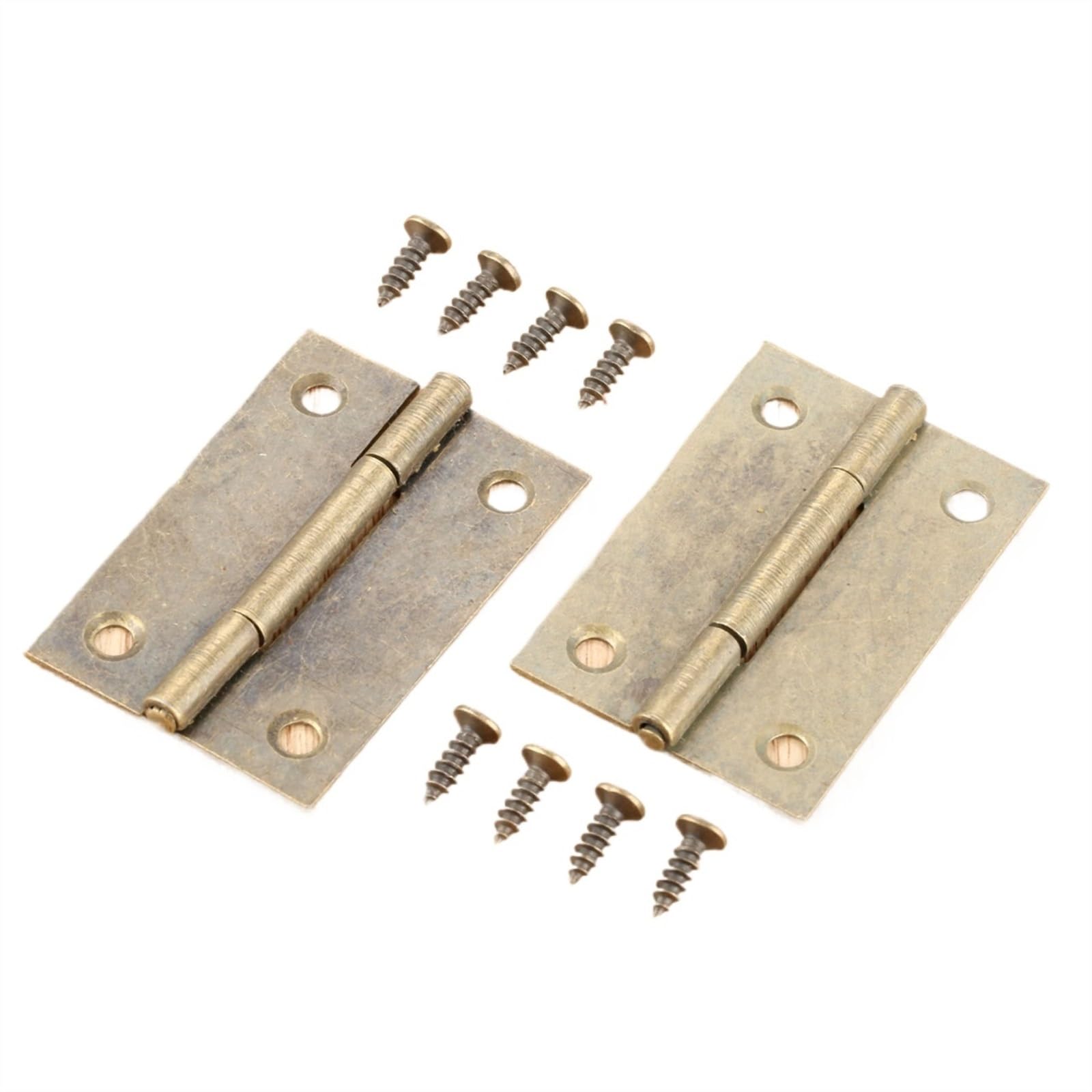 Charnières de porte d'armoire anti affaissement bronze 50x33mm pour petits meubles