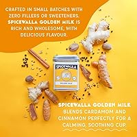 Vista 4 de Spicewalla Leche dorada en polvo - Canela, jengibre, cúrcuma bebida té o mezcla de café con leche
