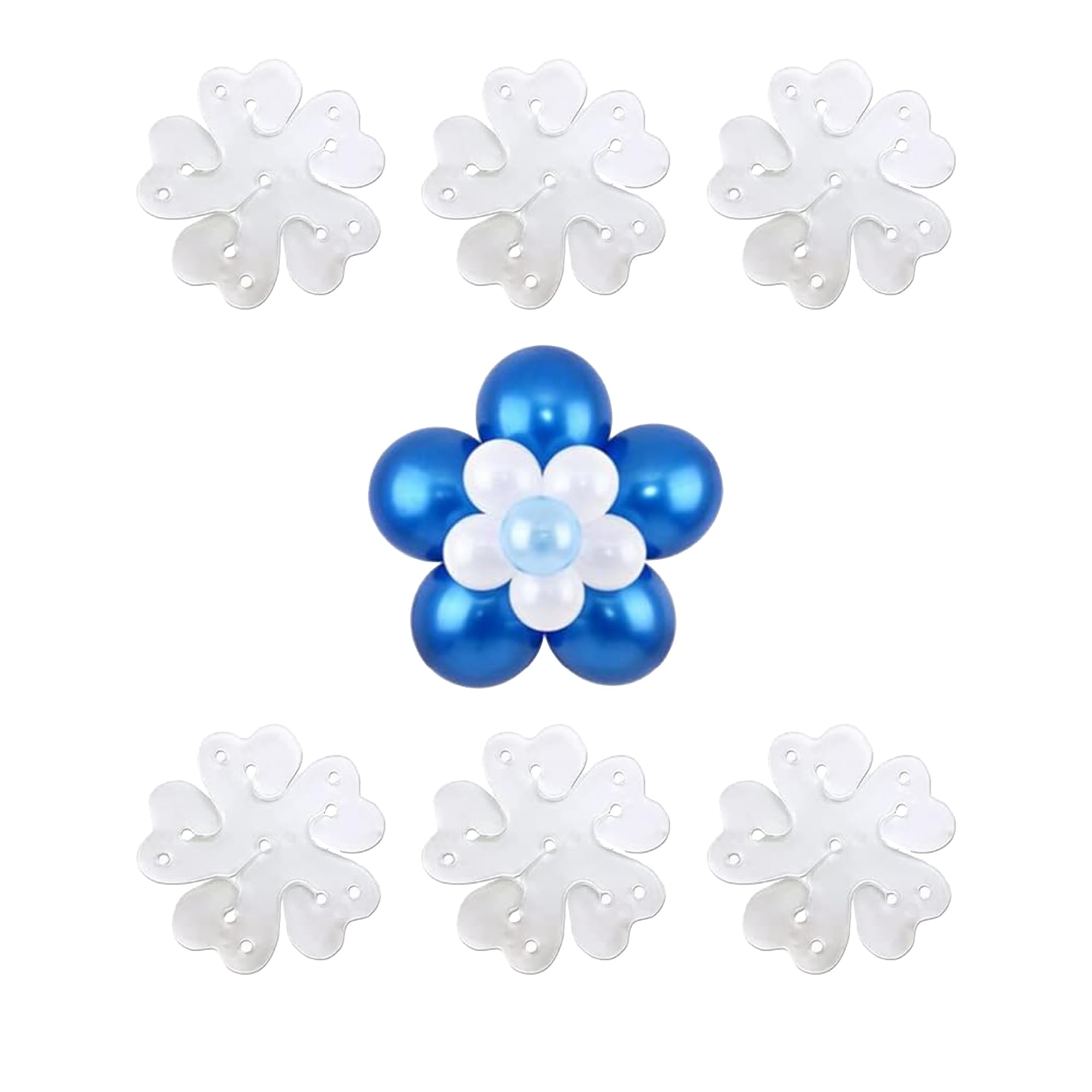 Flower Shape Balloon Clips Holder | Balloon Clips For Decoration | Event Decorations | Flower Clips for Balloon Arch | 12 Pcs-image-14