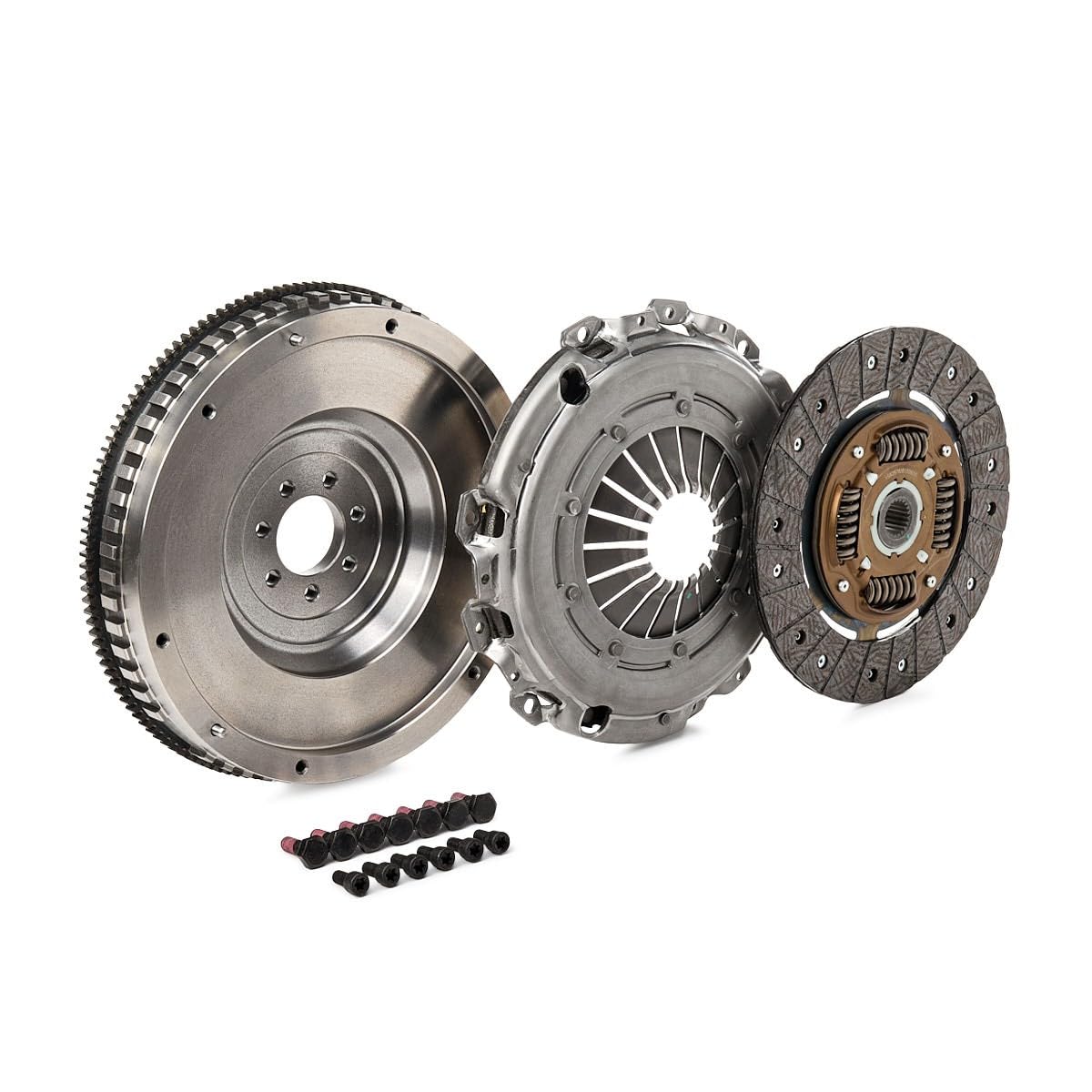 RIDEX 479C0053 Kit de embrague con volante monomasa sin desembrague central con placa de apriete de embrague con juego de tornillos No se requiere una herramienta especial para montaje con volante