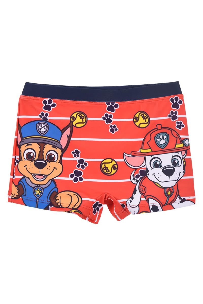 Paw PatrolBañador para Niño, Chase y Marshall Shorts de Baño Boxer, Bañador de Natación Infantil, Tallas 3 a 6 Años