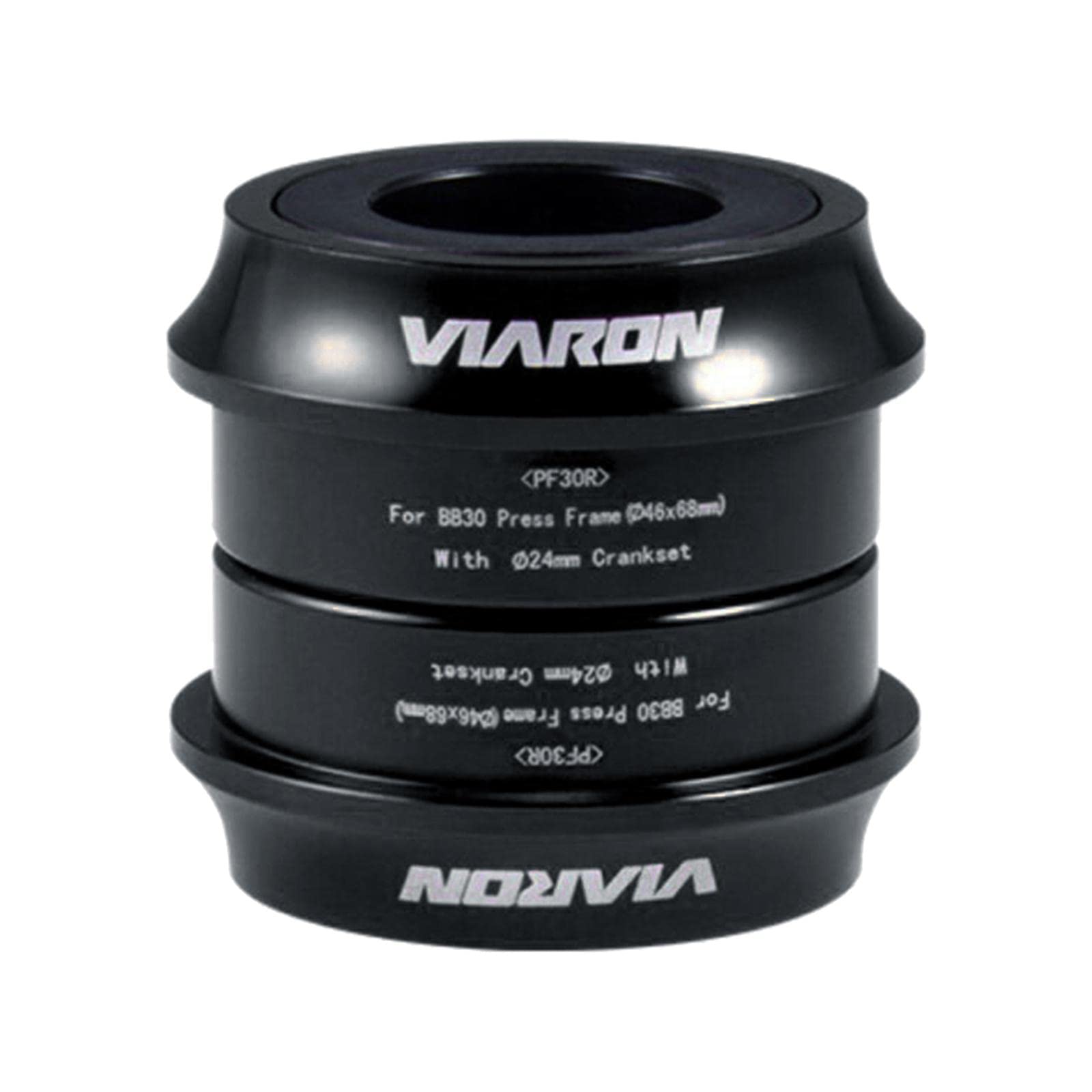 KBOLAE Bike Bottom Bracket Shaft BB30/PF30 24mm Axis BB Bearing Press Fit Converter PF30R Black, 24mm Style PF30R